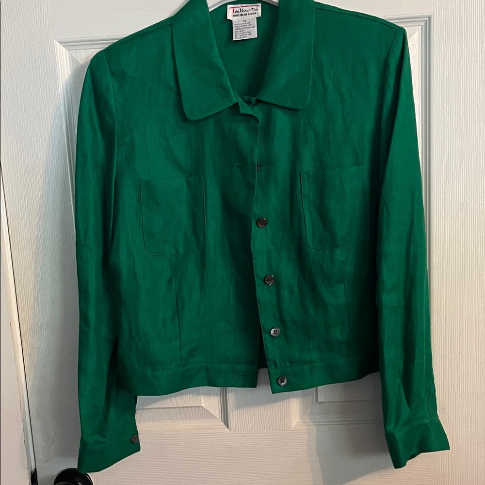 Talbots Women's Vibrant Green Blazer